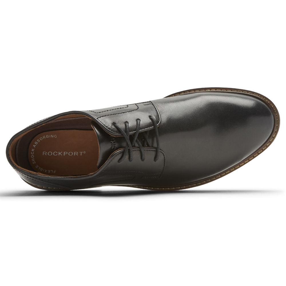 Rockport Mens Kenton Plain Toe - Oxfords Black - NYO413982